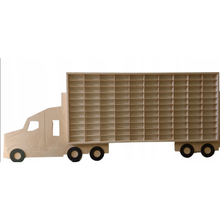 Duża Półka na Samochodziki Autka Resoraki Hot Wheels TIR złożony